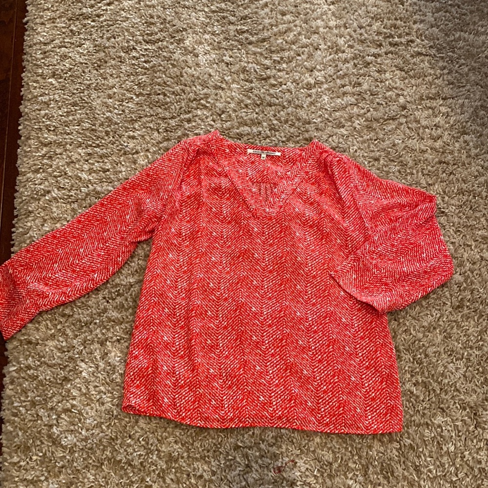 Perfect spring top, size M, bright orange/red color